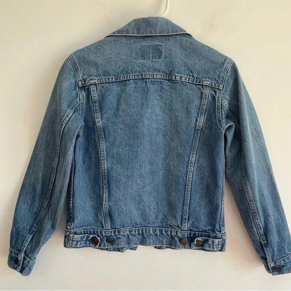 80s GAP Pioneer Jean Jacket Classic Blue Denim Button Up Unisex Quality - Picture 3 of 10